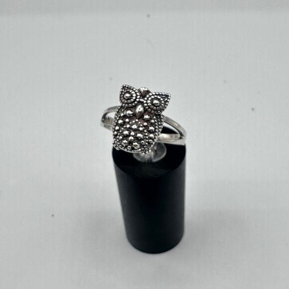 Owl Sterling Silver Ring - Picture 7 of 7